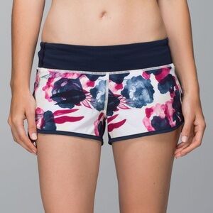 lululemon athletica Floral Women's Shorts - Navy and Pink